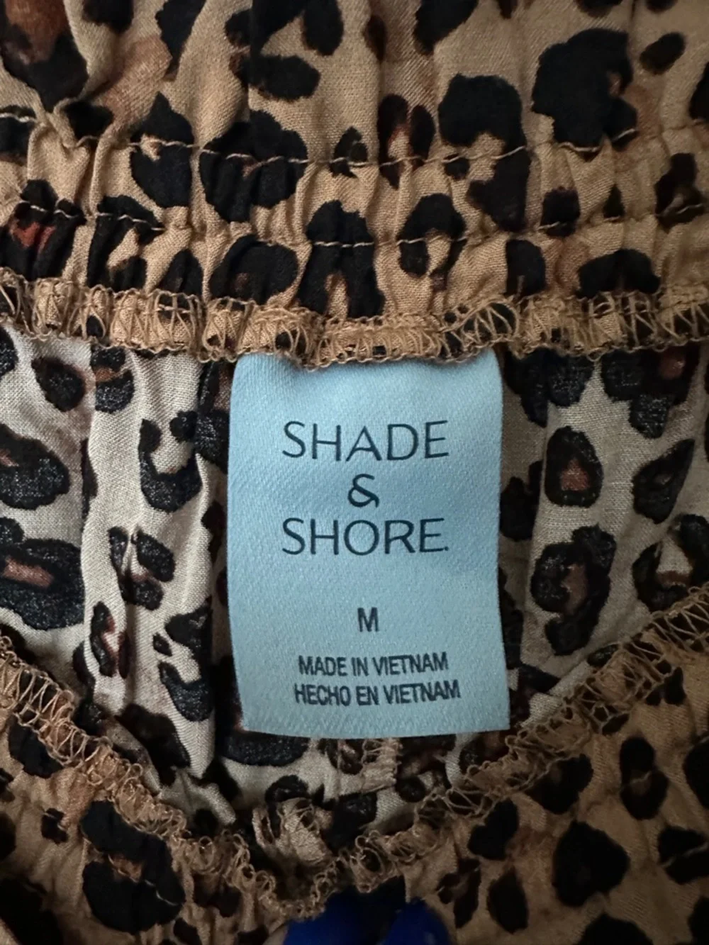 Shade & Shore Leopard Print Pants - Brown & Black - Picture 5 of 6